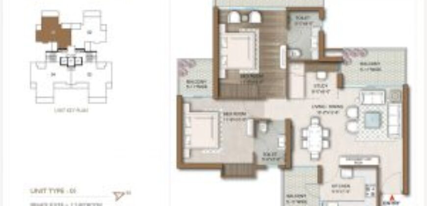 M3M Capital Sector 113  2.5 BHK, 3.5BHK and 4.5BHK Luxury Golf Residences